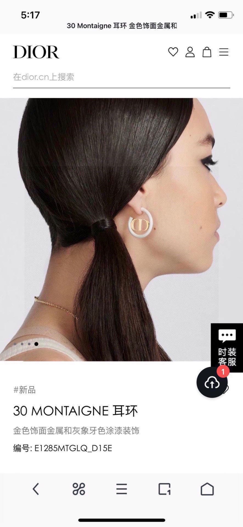 chr1st1an D10r earrings